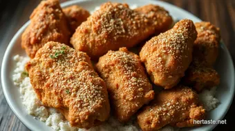 Crispy Almond Flour Fried Chicken: A Low-Carb Family Favorite recipe card