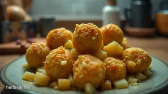 How to Make Potato Balls: Crispy Treats with a Cheesy Twist recipe card