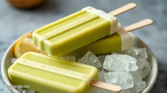 Freeze Matcha Pops with Creamy Coconut Goodness