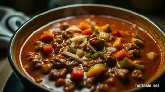 Hearty Stuffed Pepper Soup Recipe: A Family Favorite for Chilly Nights recipe card