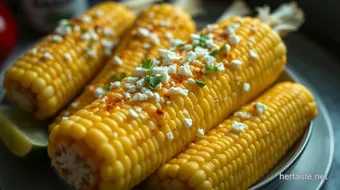 My Easy Street Corn Recipe: Quick & Zesty Corn on the Cob recipe card