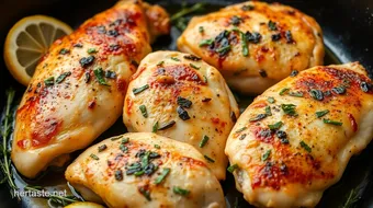 Sear Chicken with Savory Herbs & Zesty Flavor