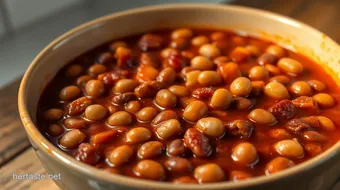Smoky Cowboy Beans Recipe: A Hearty Western Delight recipe card
