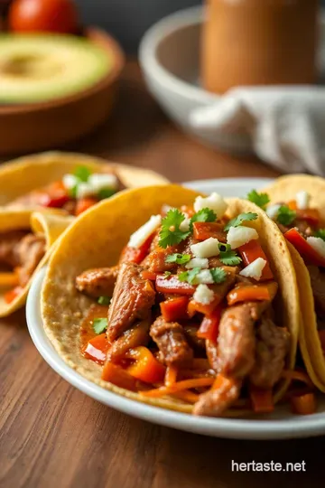 Authentic Traditional Mexican Tacos al Pastor presentation
