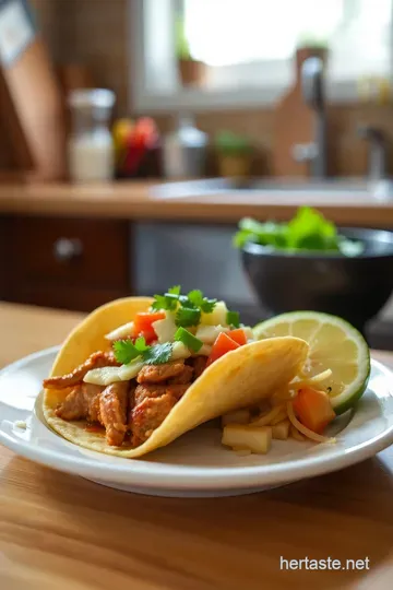 Authentic Traditional Mexican Tacos al Pastor steps