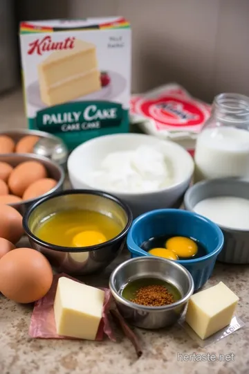 Bakery-Style Box Cake ingredients