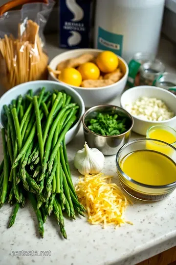Bright Spring Asparagus Lemon Pasta ingredients