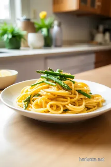 Bright Spring Asparagus Lemon Pasta steps