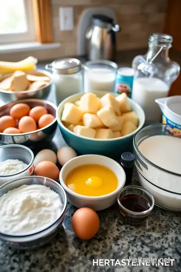 Cajun Bread Pudding with Rum Sauce ingredients