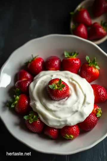 Cheesecake Deviled Strawberries presentation