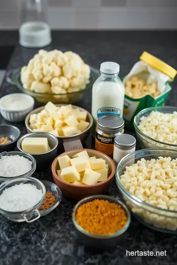 Cheesy Keto Comfort: Low-Carb Mac and Cheese ingredients