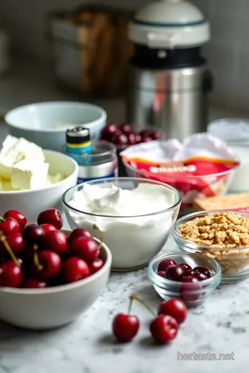 Cherry Cheesecake Fluff Delight ingredients