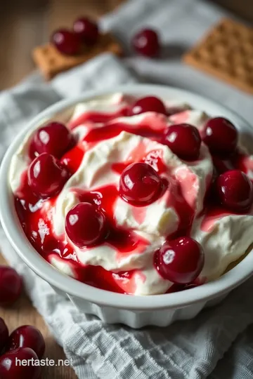 Cherry Cheesecake Fluff Delight presentation