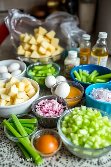Classic Southern Potato Salad with a Twist ingredients
