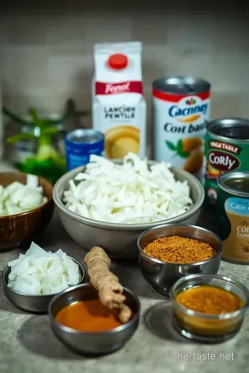 Coconut Curry Bliss: A Taste of Tropical Indulgence ingredients