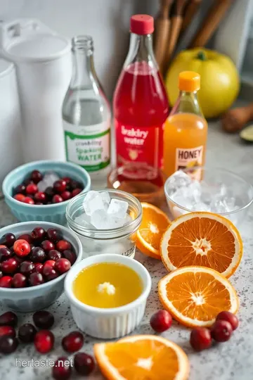 Cranberry Fizz Poppi: A Sparkling Sip of Fall ingredients