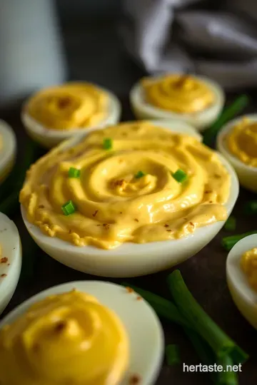 Creamy Deviled Egg Dip with a Twist presentation