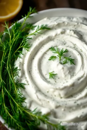 Creamy Fresh Dill Dip presentation