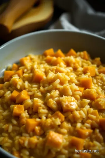 Creamy Kayla Butternut Squash Risotto presentation