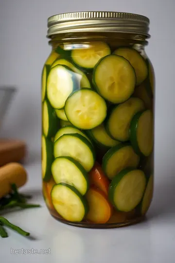 Crisp & Zesty Homemade Refrigerator Pickles presentation