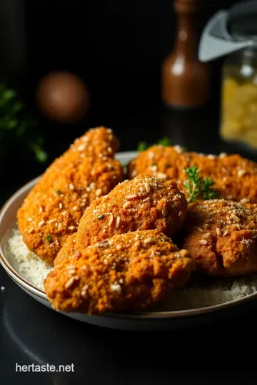Crispy Almond Flour Fried Chicken: A Low-Carb Delight presentation