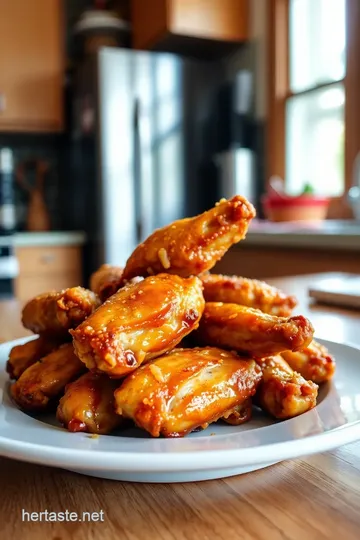 Crispy Honey Garlic Chicken Wings steps