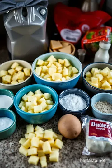 Crispy Potato Balls with a Cheesy Twist ingredients