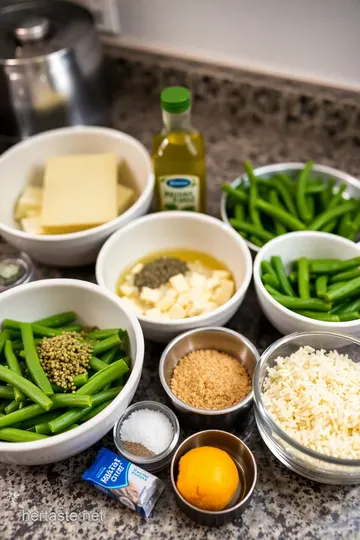 Crispy Roasted Parmesan Green Beans ingredients
