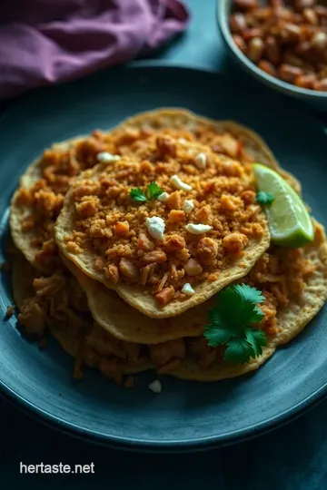 Crunchy Chalupas with Flavorful Fillings presentation