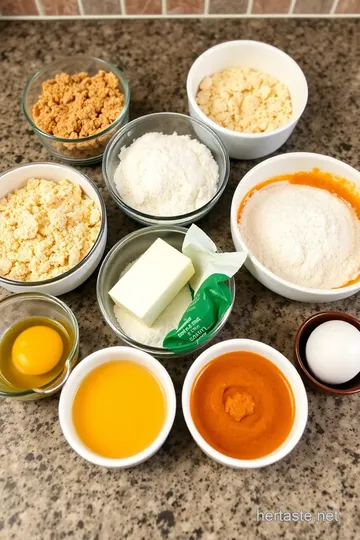 Decadent Gluten-Free Pumpkin Cheesecake ingredients