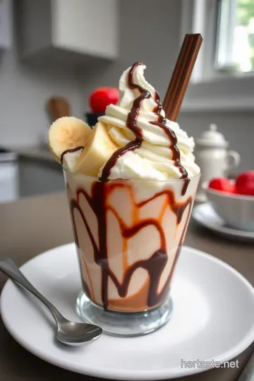 Decadent Kit Kat Banana Split McFlurry steps