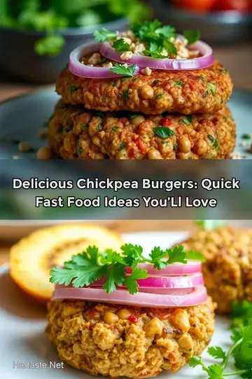 Delicious Chickpea Burgers: Quick Fast Food Ideas You’ll Love