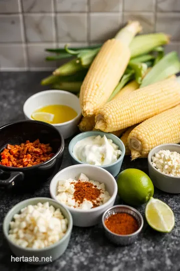 Delicious Elotes: Authentic Mexican Street Corn ingredients