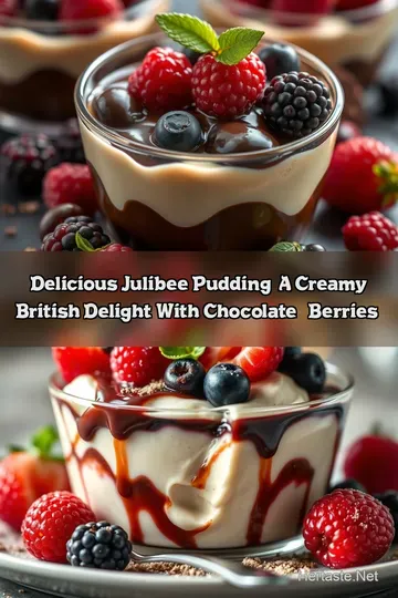 Delicious Julibee Pudding: A Creamy British Delight with Chocolate & Berries!