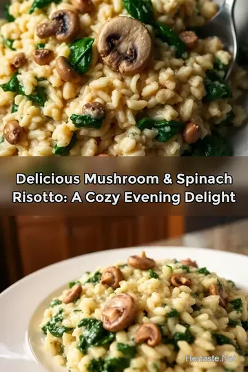 Delicious Mushroom & Spinach Risotto: A Cozy Evening Delight