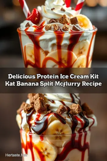 Delicious Protein Ice Cream Kit Kat Banana Split McFlurry Recipe