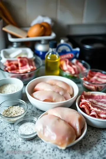 Delicious Ranch Bacon Wrapped Chicken ingredients