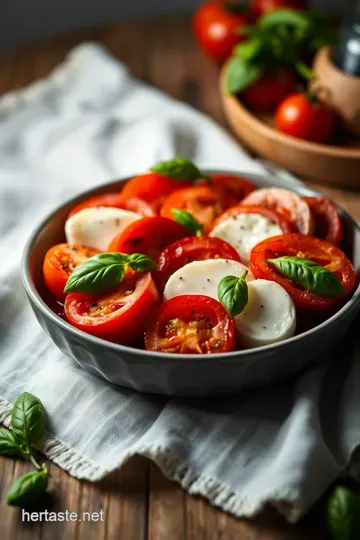 Delightful Mozzarella Caprese Salad presentation