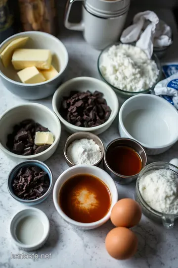 Devilishly Decadent Chocolate Soufflé ingredients