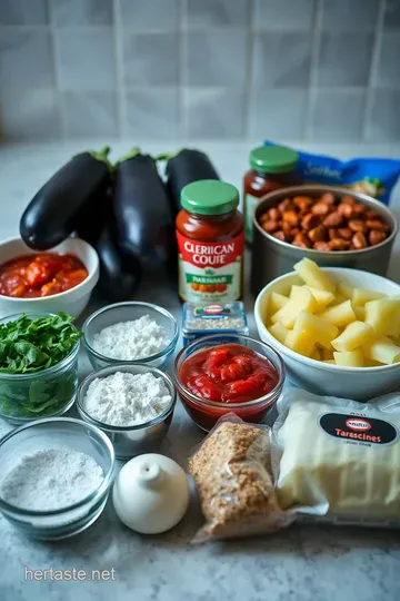 Easy Slow Cooker Eggplant Parmesan ingredients
