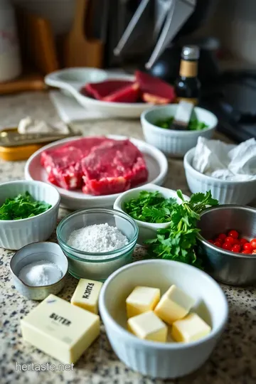 Elegant Filet Mignon with Herb Butter ingredients