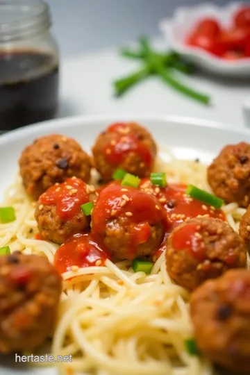 Firecracker Meatballs presentation