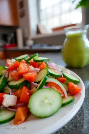 Fresh and Zesty Cucumber Salad steps