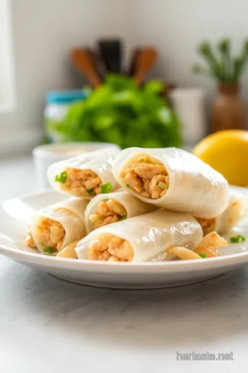 Fresh & Easy Lemongrass Chicken Spring Rolls steps