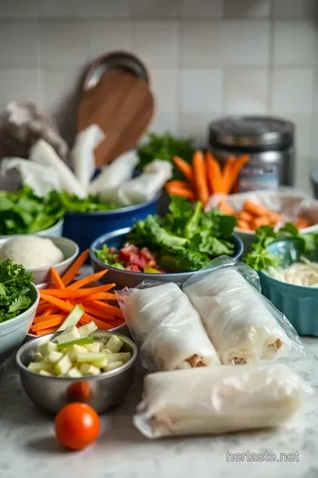 Fresh Vietnamese Summer Rolls: A Crisp Vibrant Delight ingredients