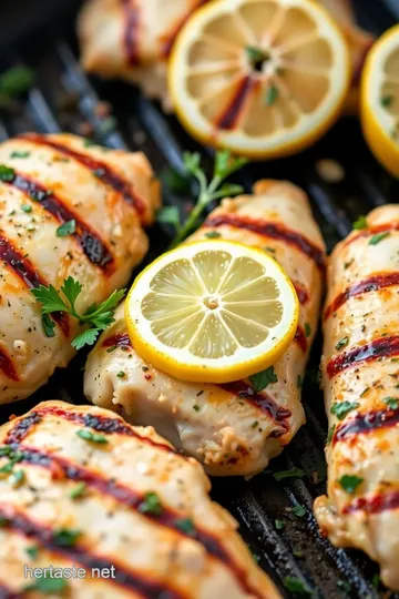 Grilled Lemon Herb Chicken presentation