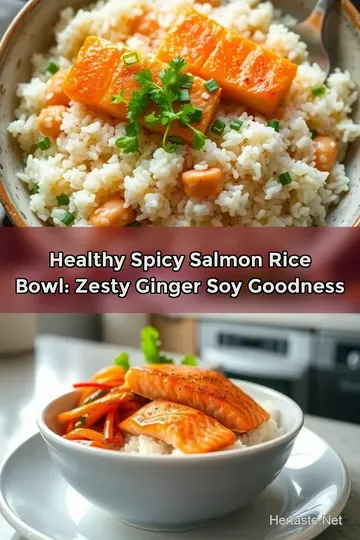 Healthy Spicy Salmon Rice Bowl: Zesty Ginger Soy Goodness