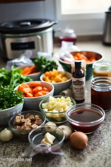 Hearty Slow-Cooked Beef Stew ingredients