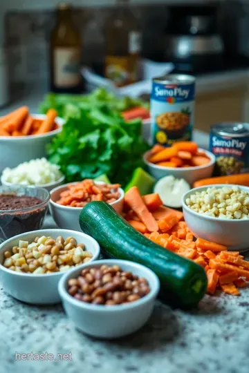 Hearty Veggie Chili: A Bowl of Comfort ingredients