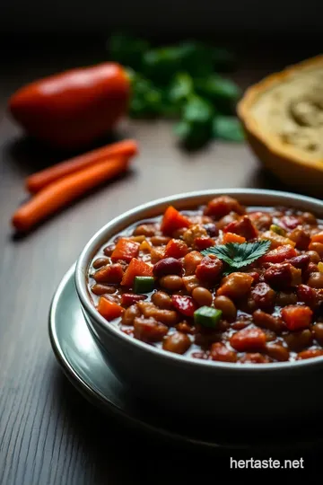 Hearty Veggie Chili: A Bowl of Comfort presentation
